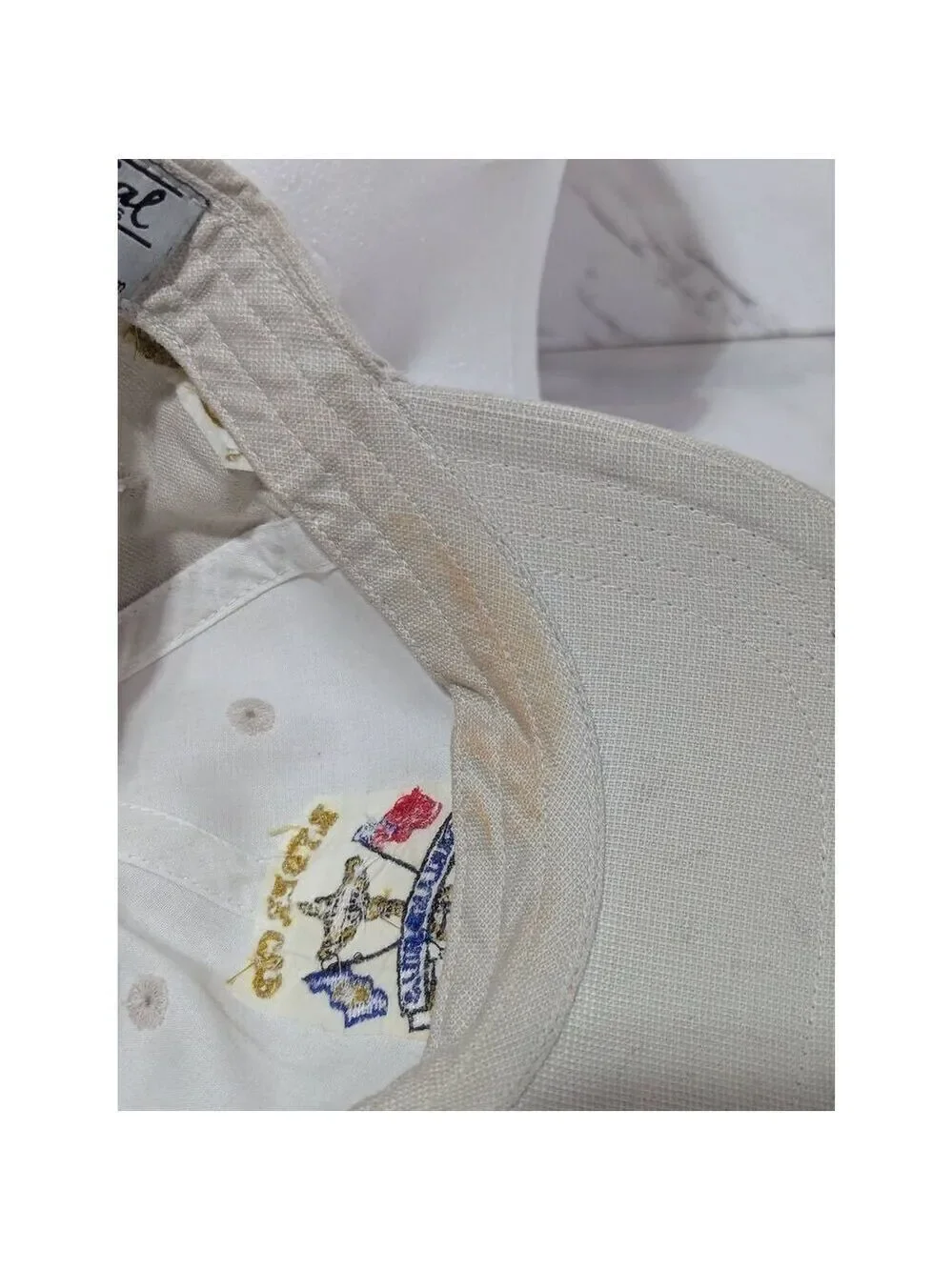 Imperial Vintage Men's Cream Ryder Cup 2004 Oakland Hills Hook & Loop Golf Hat N